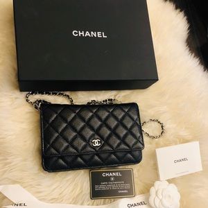 Chanel Wallet on Chain Quilted Caviar